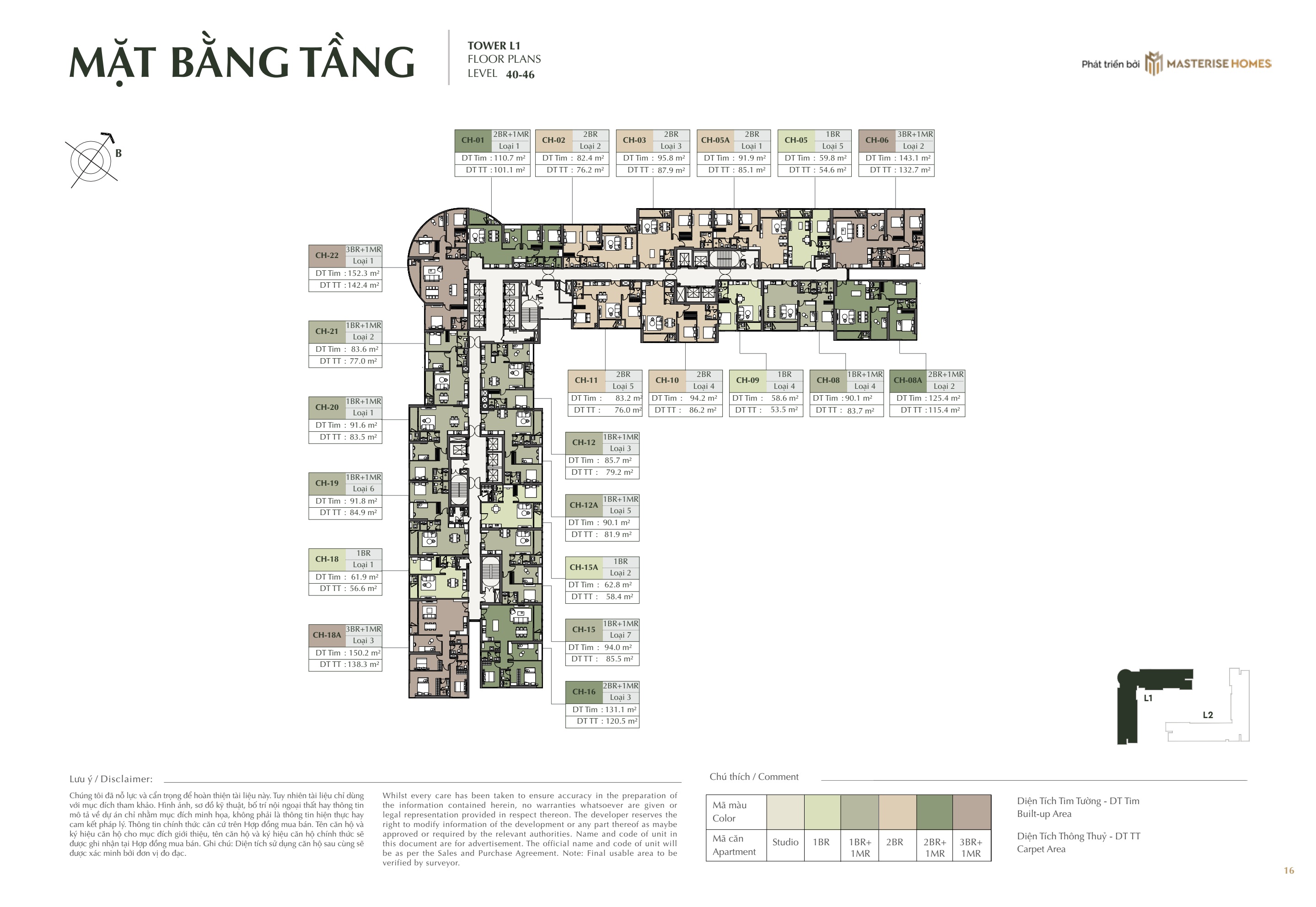 MẶT BẰNG TÒA L1 - HANOI SEASONS GARDEN