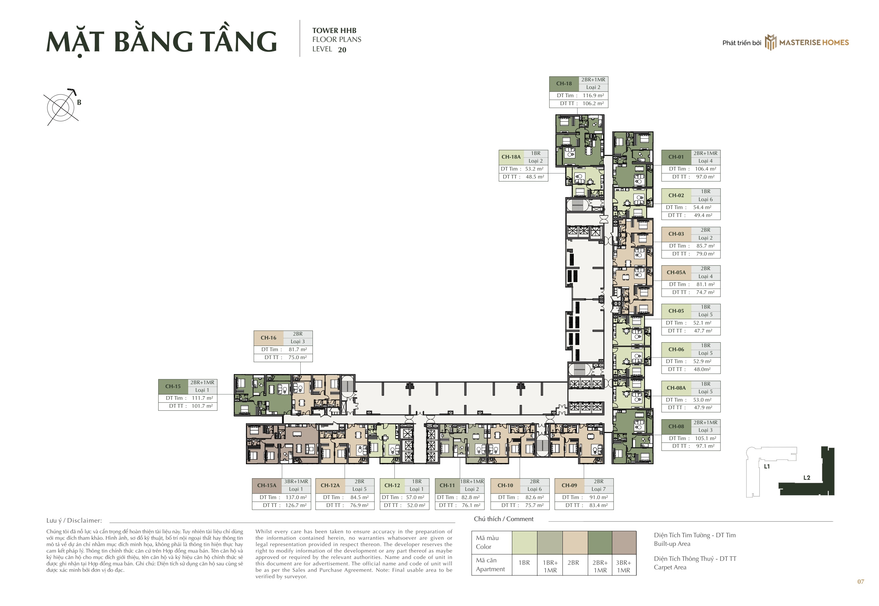 MẶT BẰNG TÒA L2 - HANOI SEASONS GARDEN