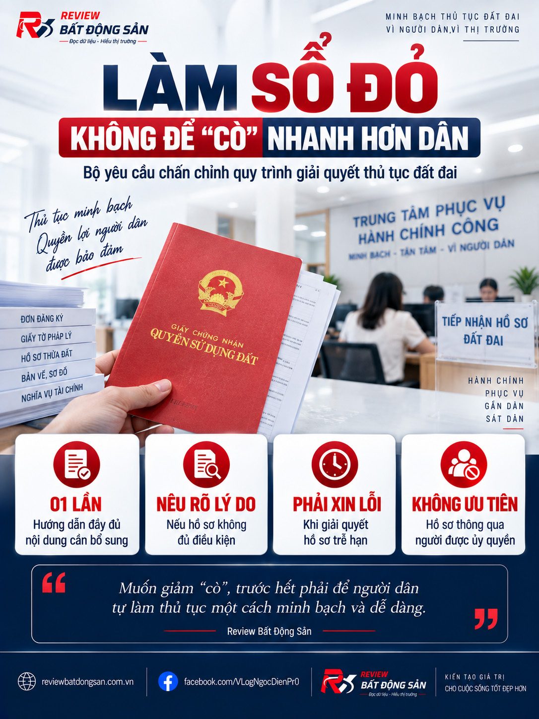 “Cò” làm sổ đỏ nhanh hơn người dân: Bộ yêu cầu chấn chỉnh quy trình đất đai