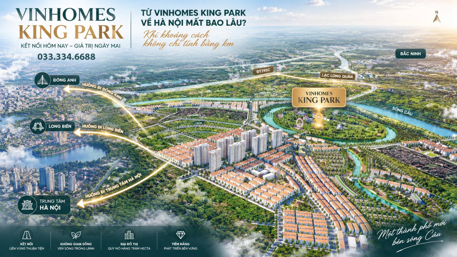 Vinhomes King Park – Đại đô thị ven sông mở ra chương mới của Bắc Ninh