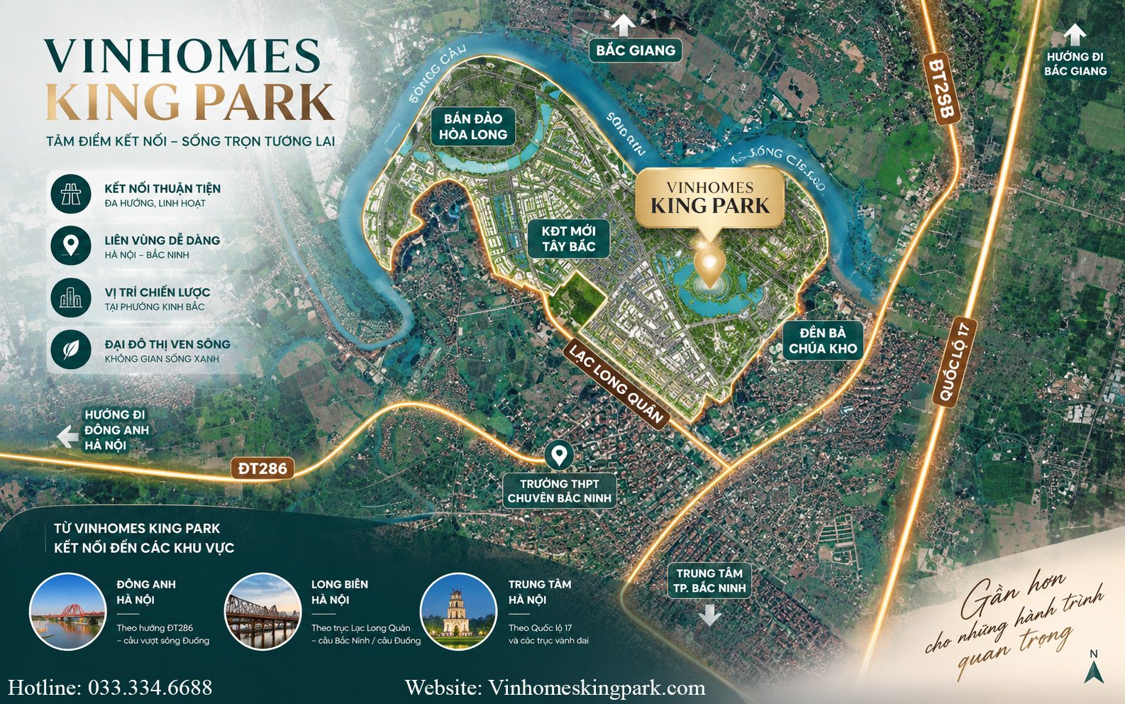 Vinhomes King Park – Đại đô thị ven sông mở ra chương mới của Bắc Ninh