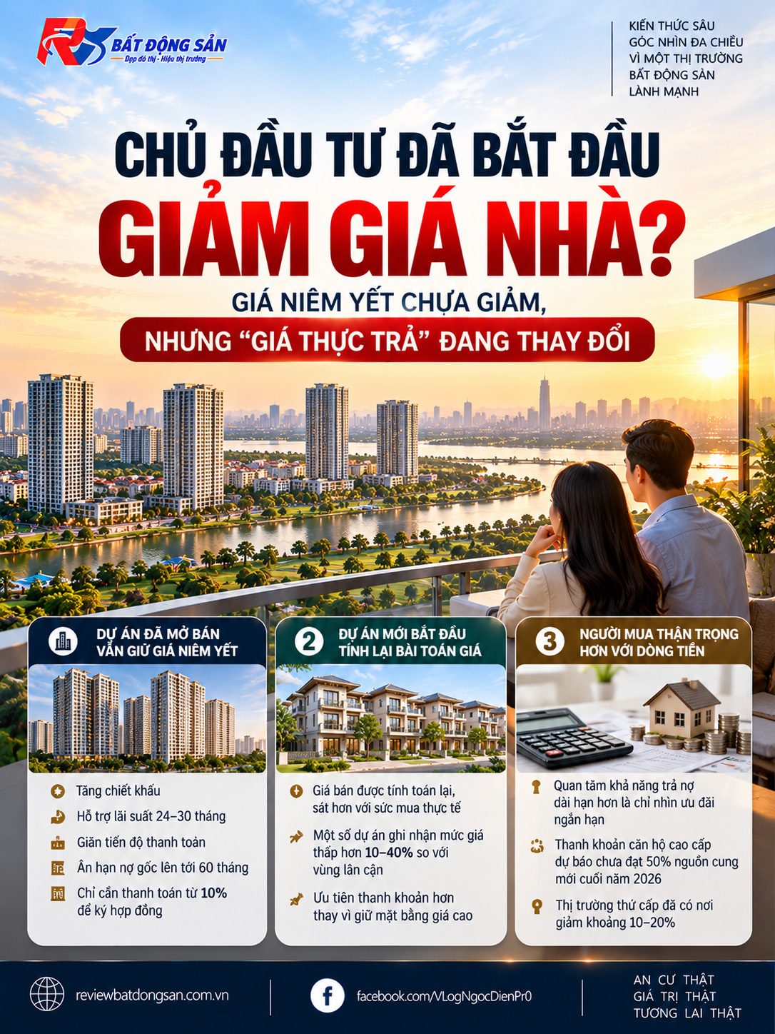 Chủ đầu tư đã giảm giá nhà? Khi “giá thực trả” bắt đầu khác giá niêm yết