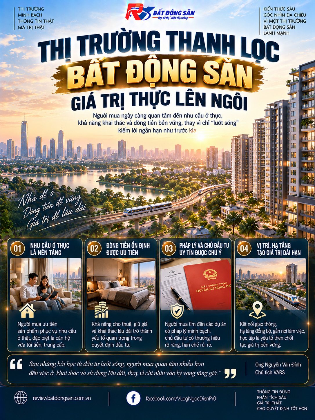 Khi “lướt sóng” khó hơn, bất động sản phải tự chứng minh giá trị bằng gì?