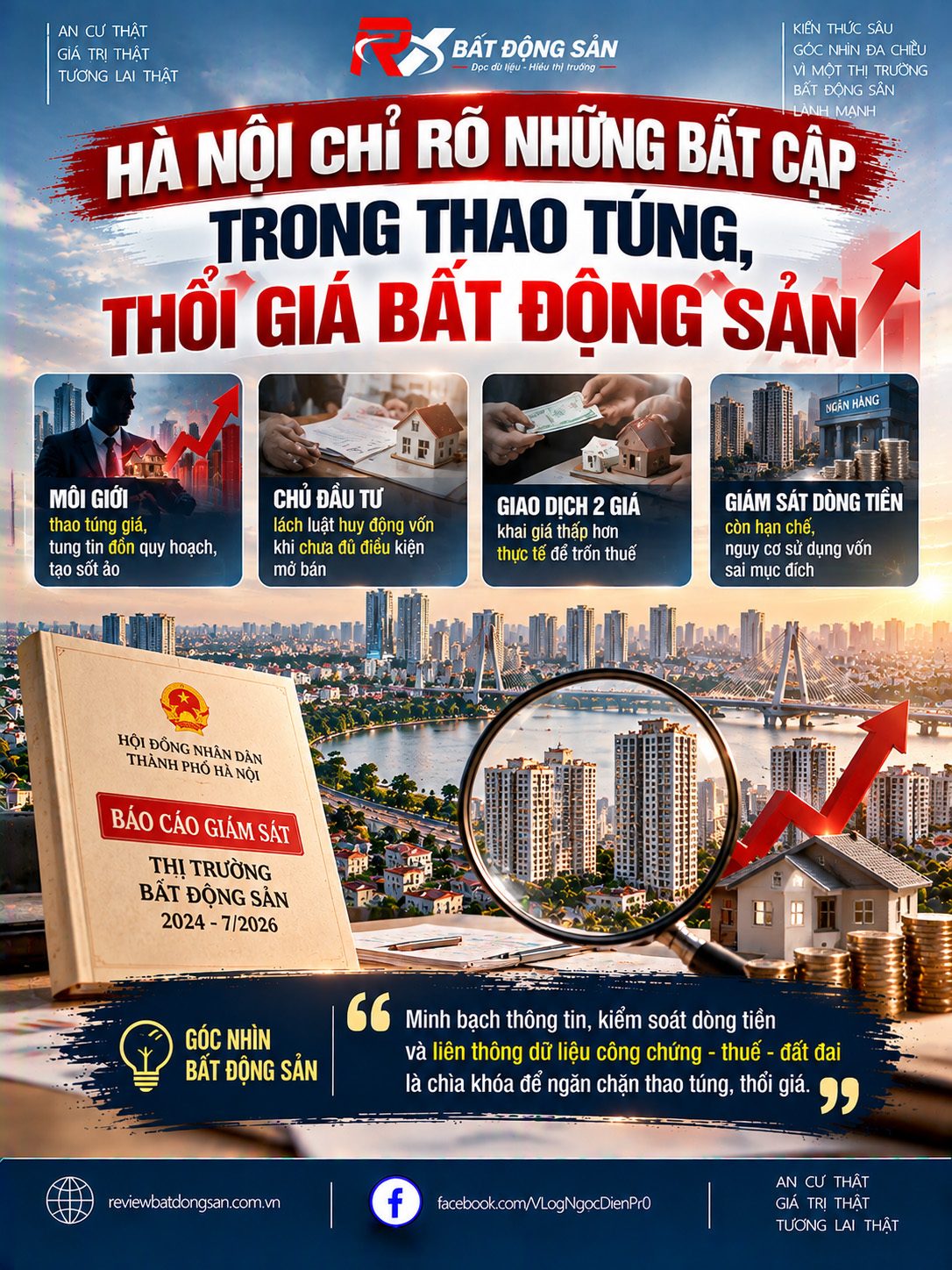 Hà Nội chỉ ra bất cập thổi giá bất động sản, giao dịch hai giá và huy động vốn sai điều kiện