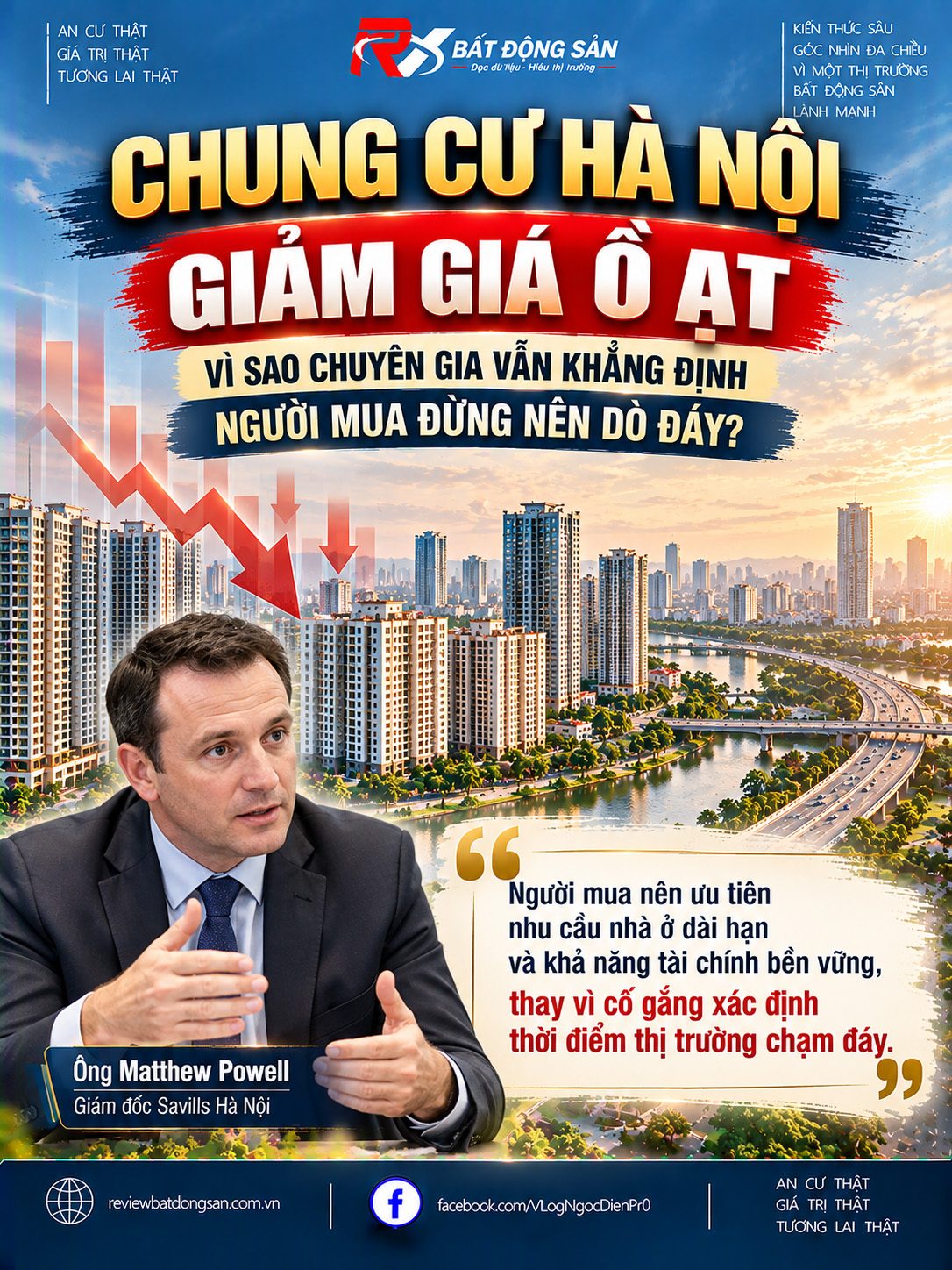 Chung cư Hà Nội được dự báo giảm giá cuối năm 2026: Vì sao người mua không nên cố chờ đáy?
