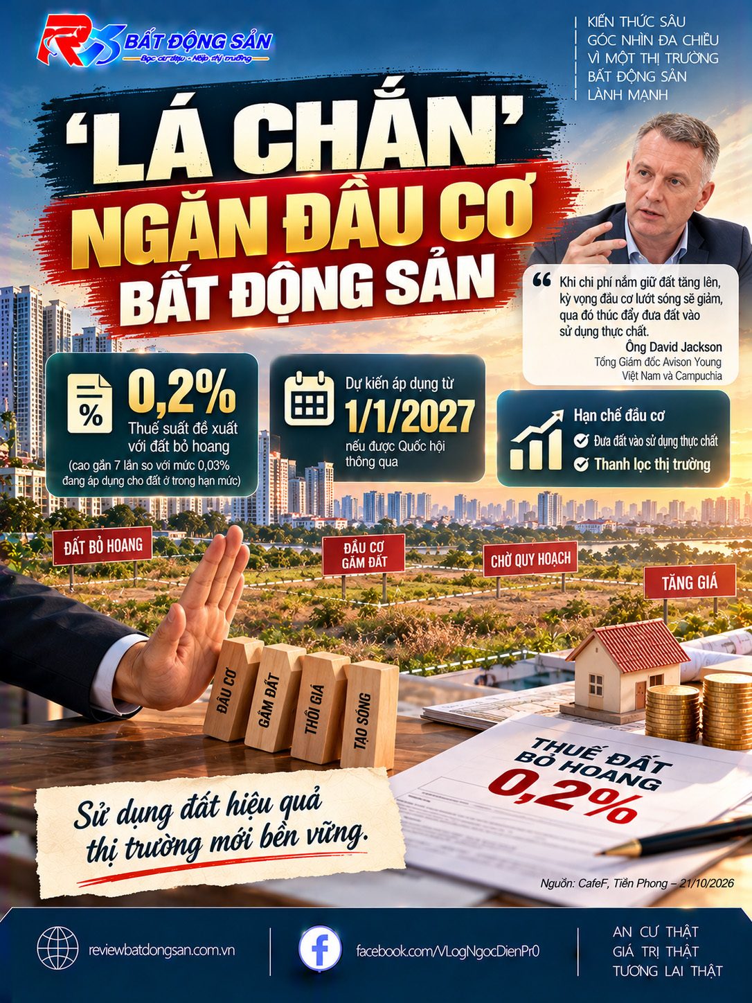 Đề xuất thuế đất bỏ hoang 0,2%: Công cụ ngăn đầu cơ hay bài toán khó thực thi?