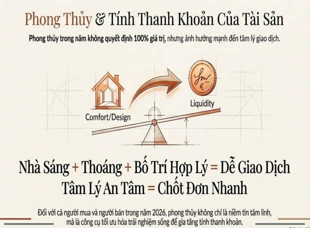 Phong thủy nhà ở năm 2026: Người mua bất động sản nên chọn hướng nào để tránh rủi ro?