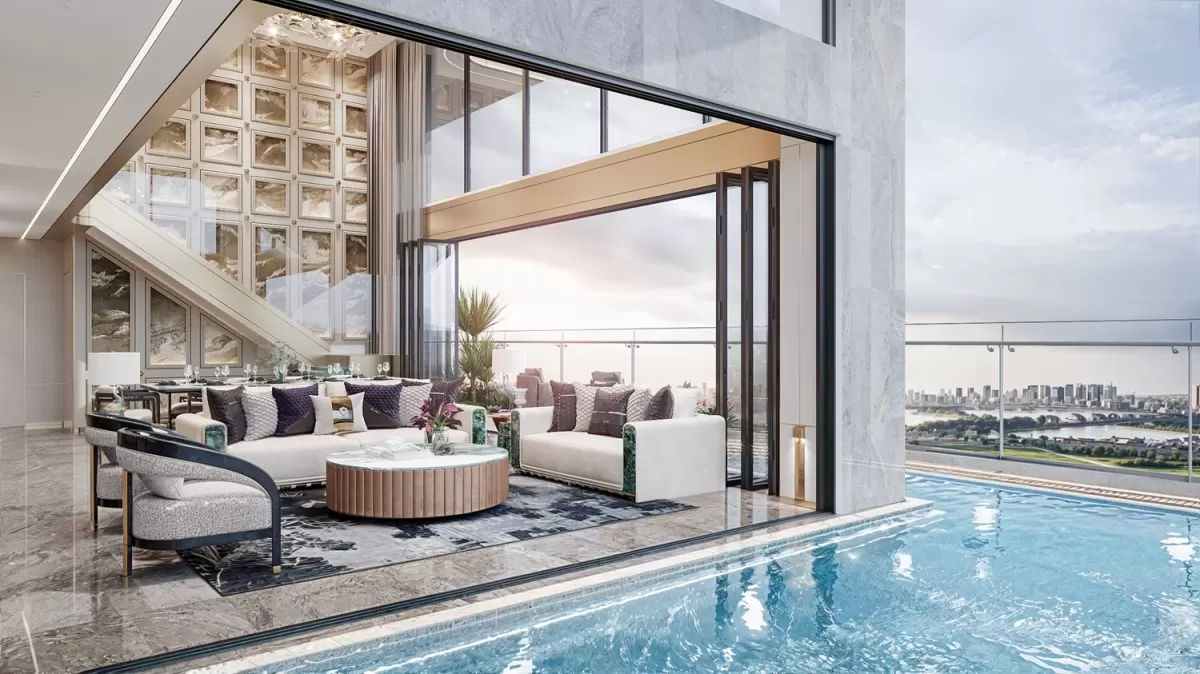 Hiếm thấy trên thị trường: Một dự án Sunshine có đến 100% Sky Villas có bể bơi, sân vườn và thang máy riêng