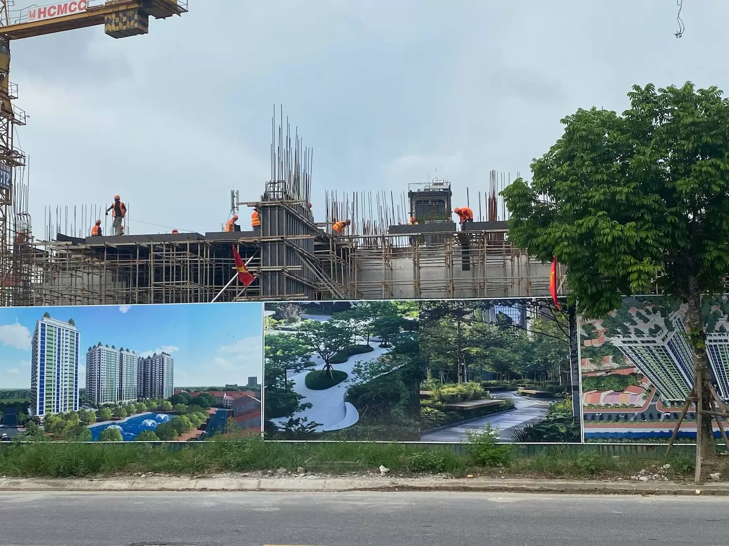 tiến độ thi công chung cư ruby park long biên