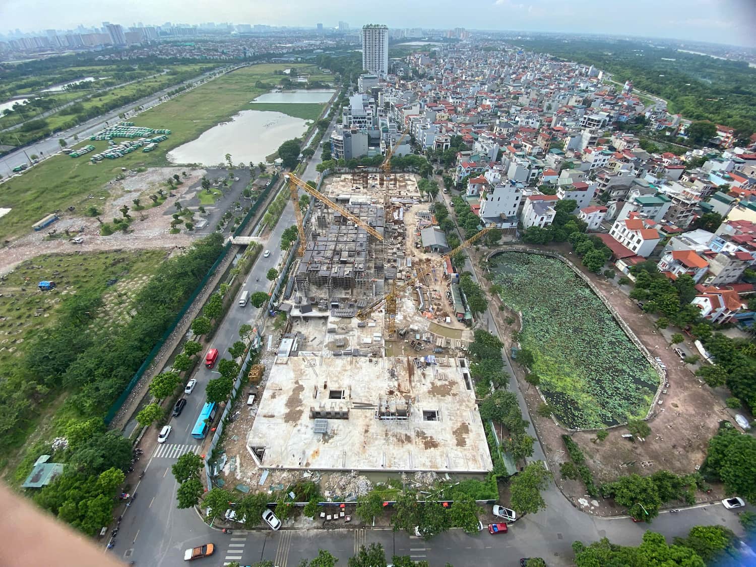 tiến độ thi công chung cư ruby park long biên
