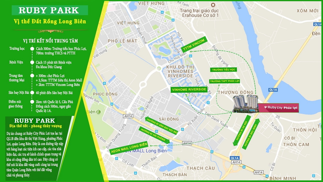 vị trí chung cư ruby park long biên