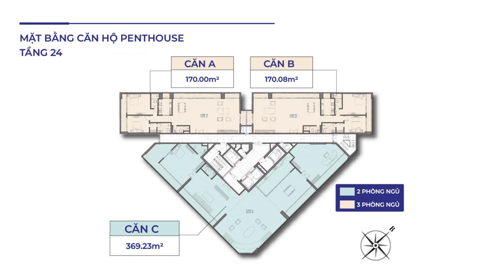 mặt bằng penthouse chung cư động lực tower