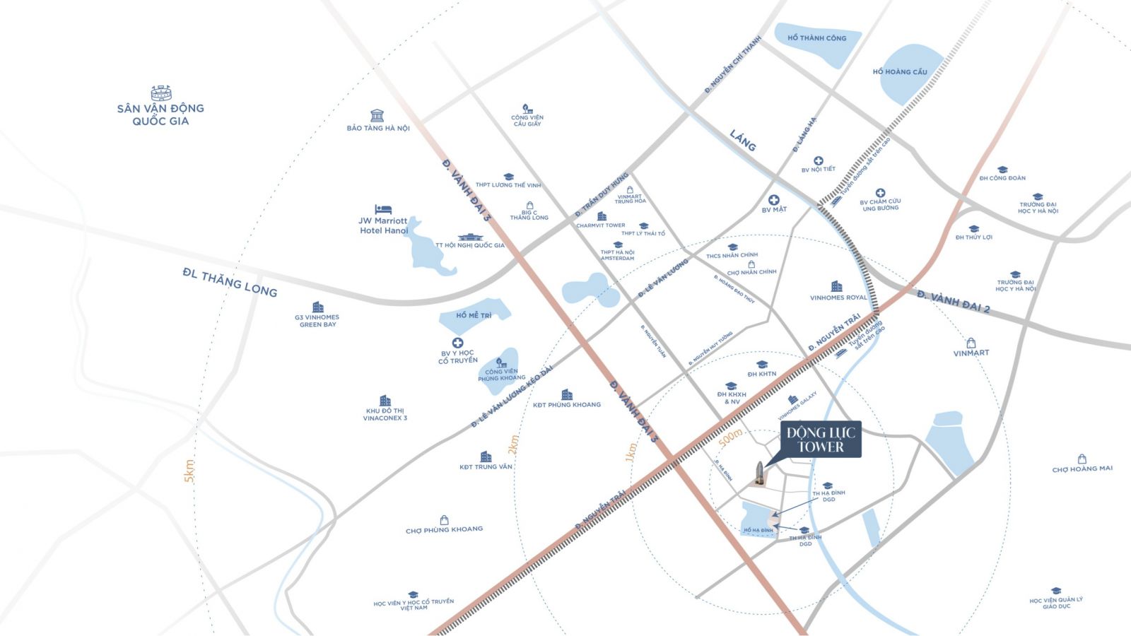 vị trí chung cư động lực tower