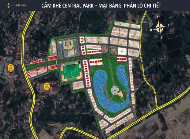 Mặt bằng tổng quan dự án Cẩm Khê Central Park